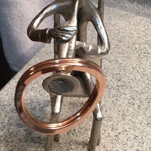 Bangle rose gold tone bracelets, two, dkny